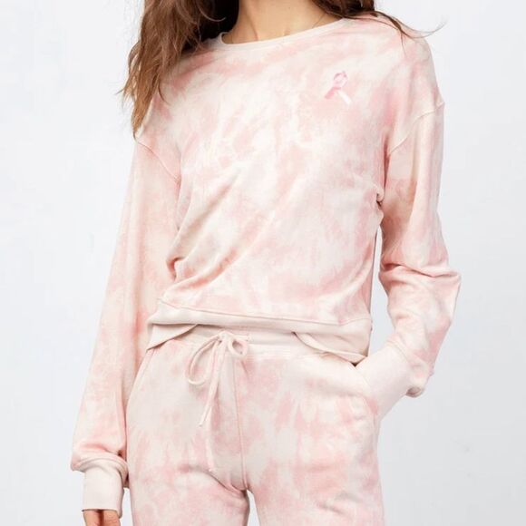 Rails x Susan G Komen Ramona Warrior Pink Tie Dye sweatshirt Large MSRP $168 - Picture 1 of 7